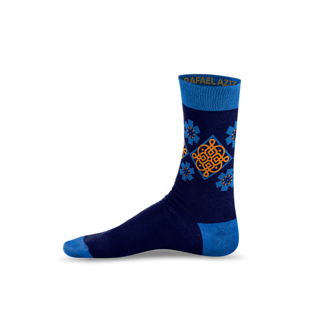 Goel Blue Designer Socks