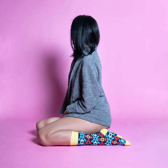 Naqish Designer Socks styled for women