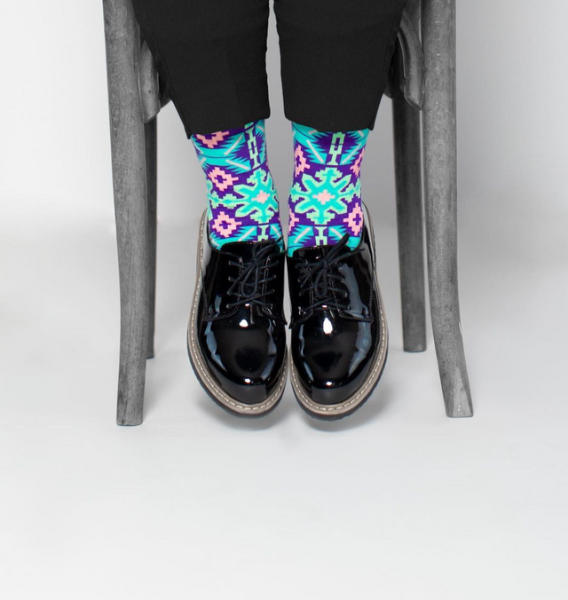 Qar Designer Socks with shoes