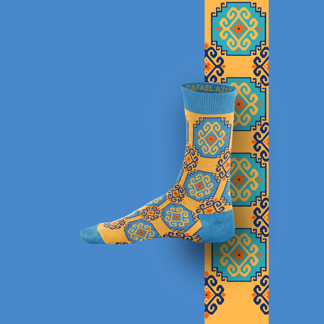 Sham Designer Socks Ornament