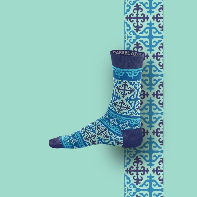 Zeiva Designer Socks Ornament