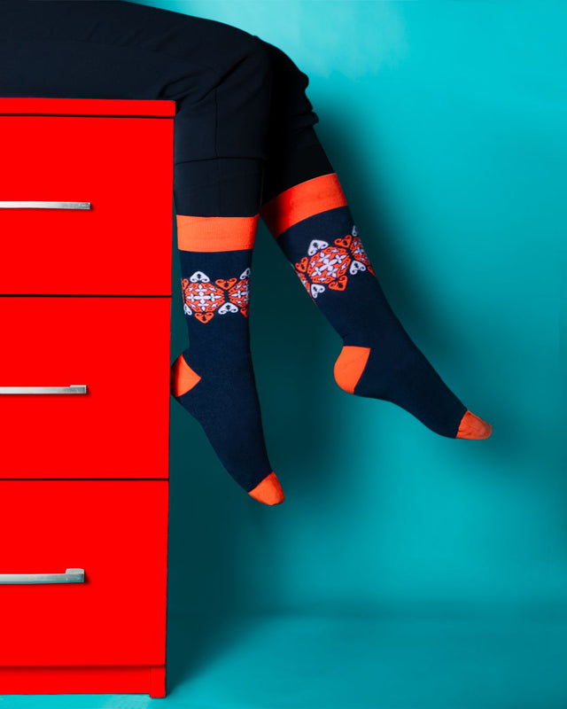 Guba Designer Socks colorful background