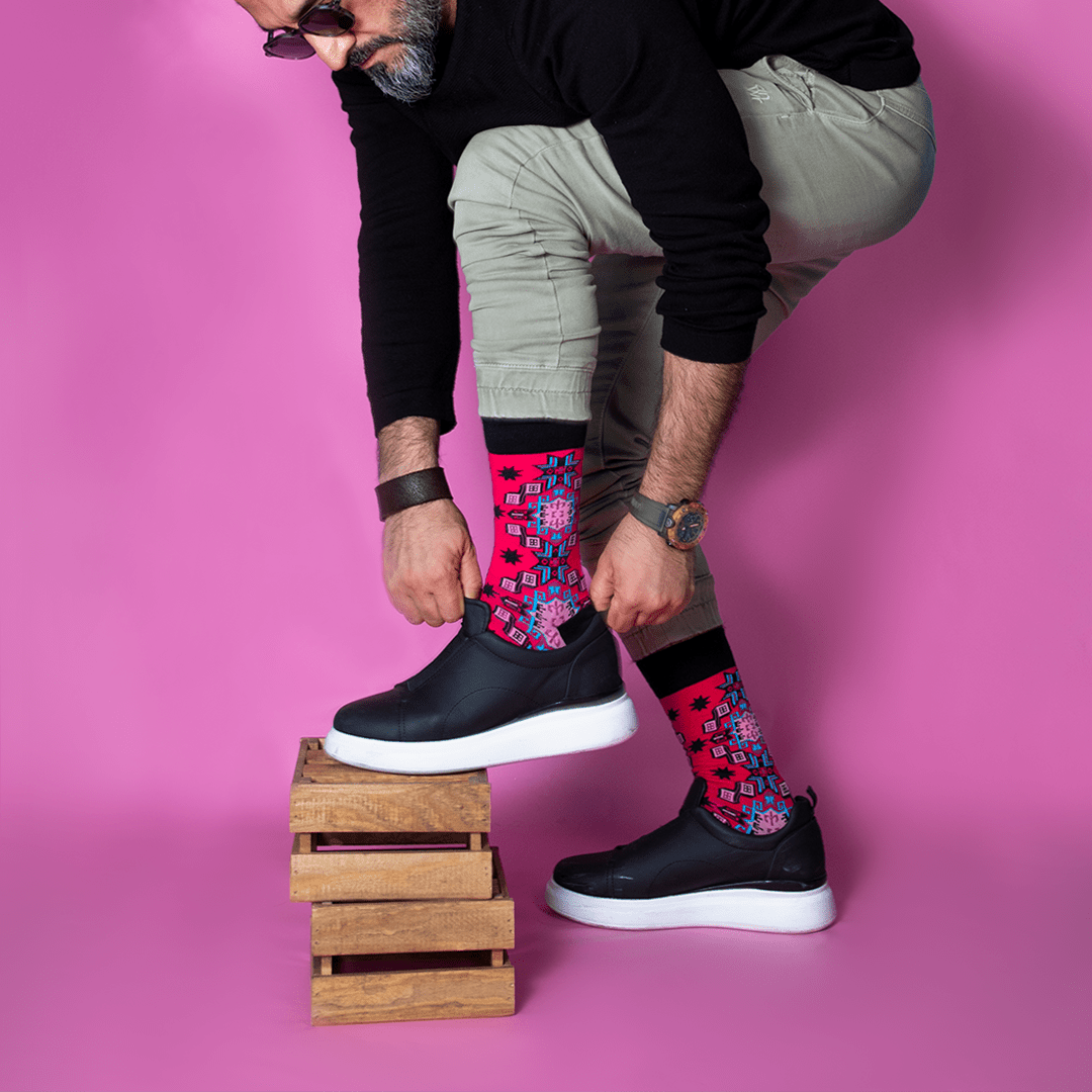 Ulduz Raskraska 2-Pack Zeiva x Ulduz Designer Socks | Rafael Aziz