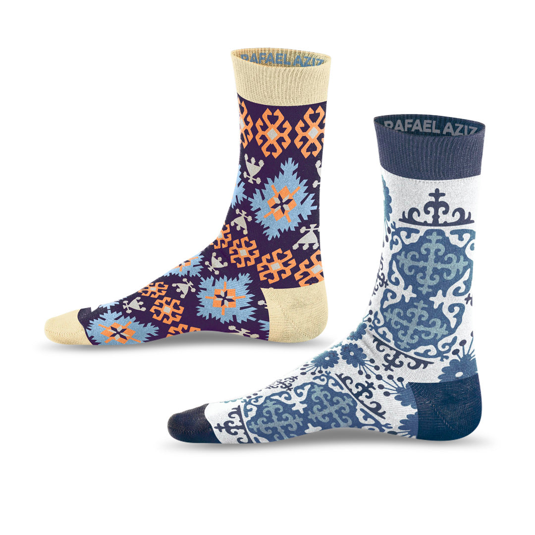 2-Pack Designer Socks Gift Box | Luxury Socks | Rafael Aziz