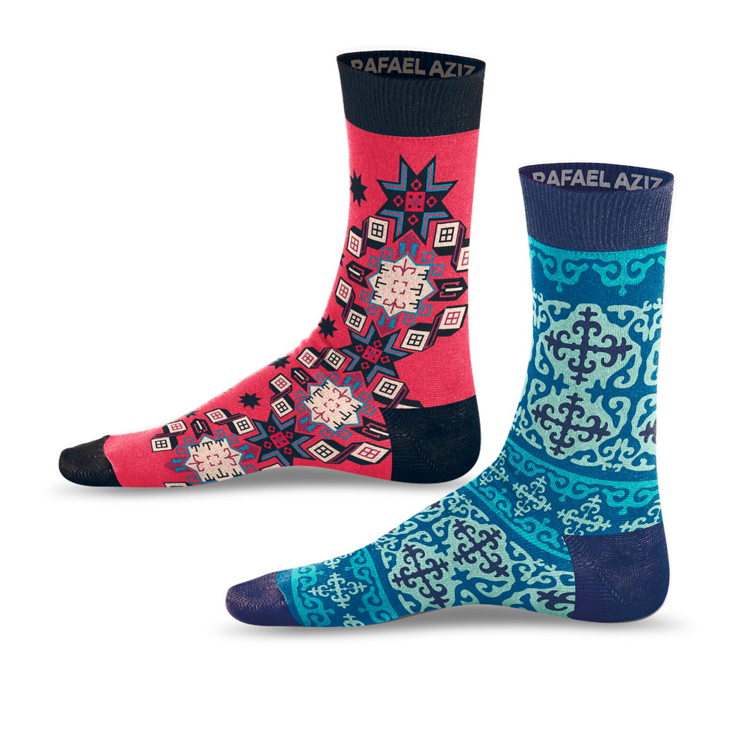 2-Pack Designer Socks Gift Box | Luxury Socks | Rafael Aziz