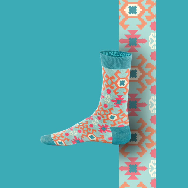 Laver Designer Socks Ornament