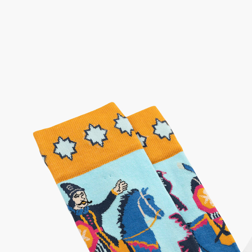 Safavi Blue Designer Socks | Rafael Aziz